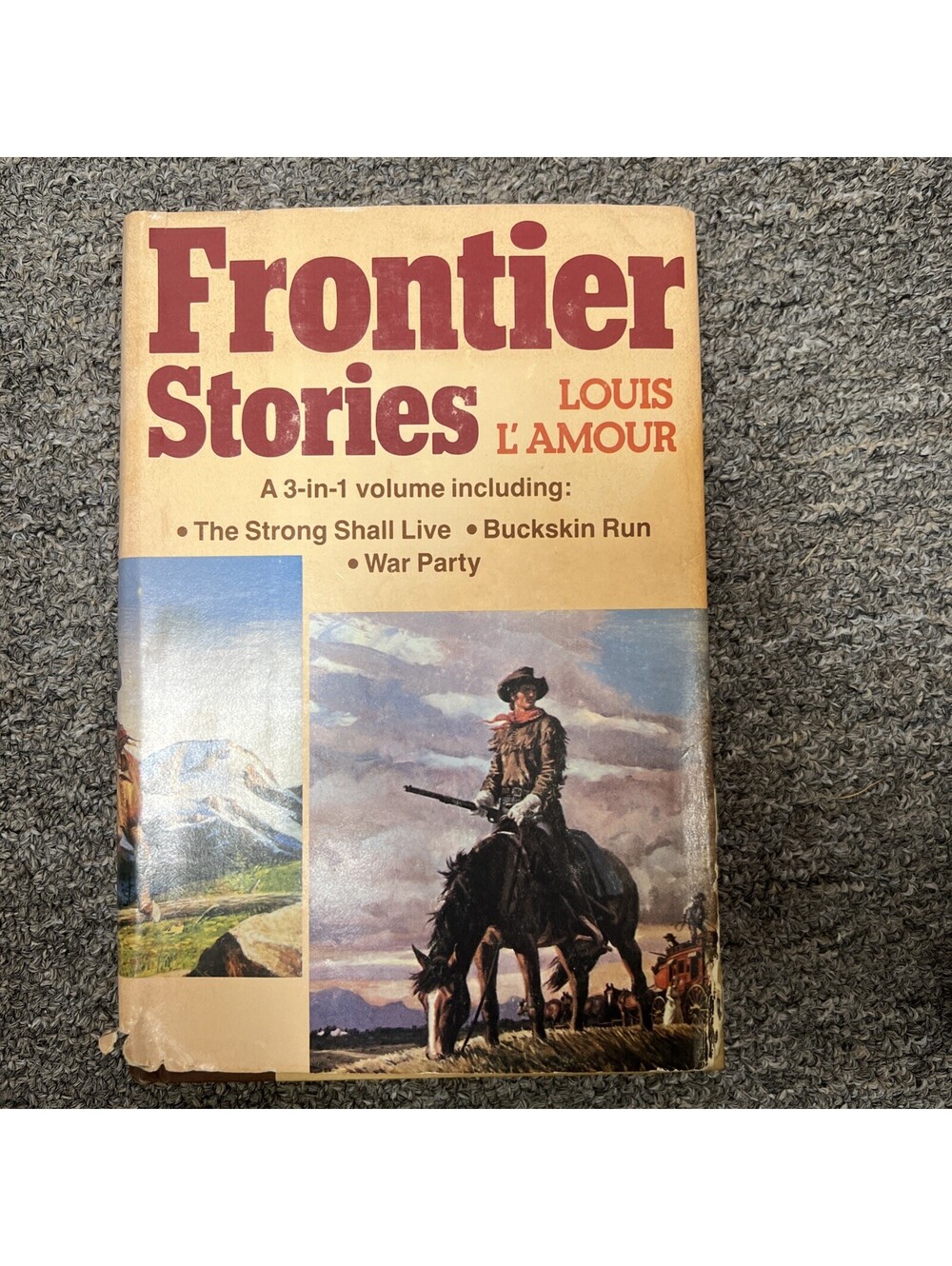 Frontier Stories Louis L'Amour Hardcover 3-in-1 Western Bantam Book